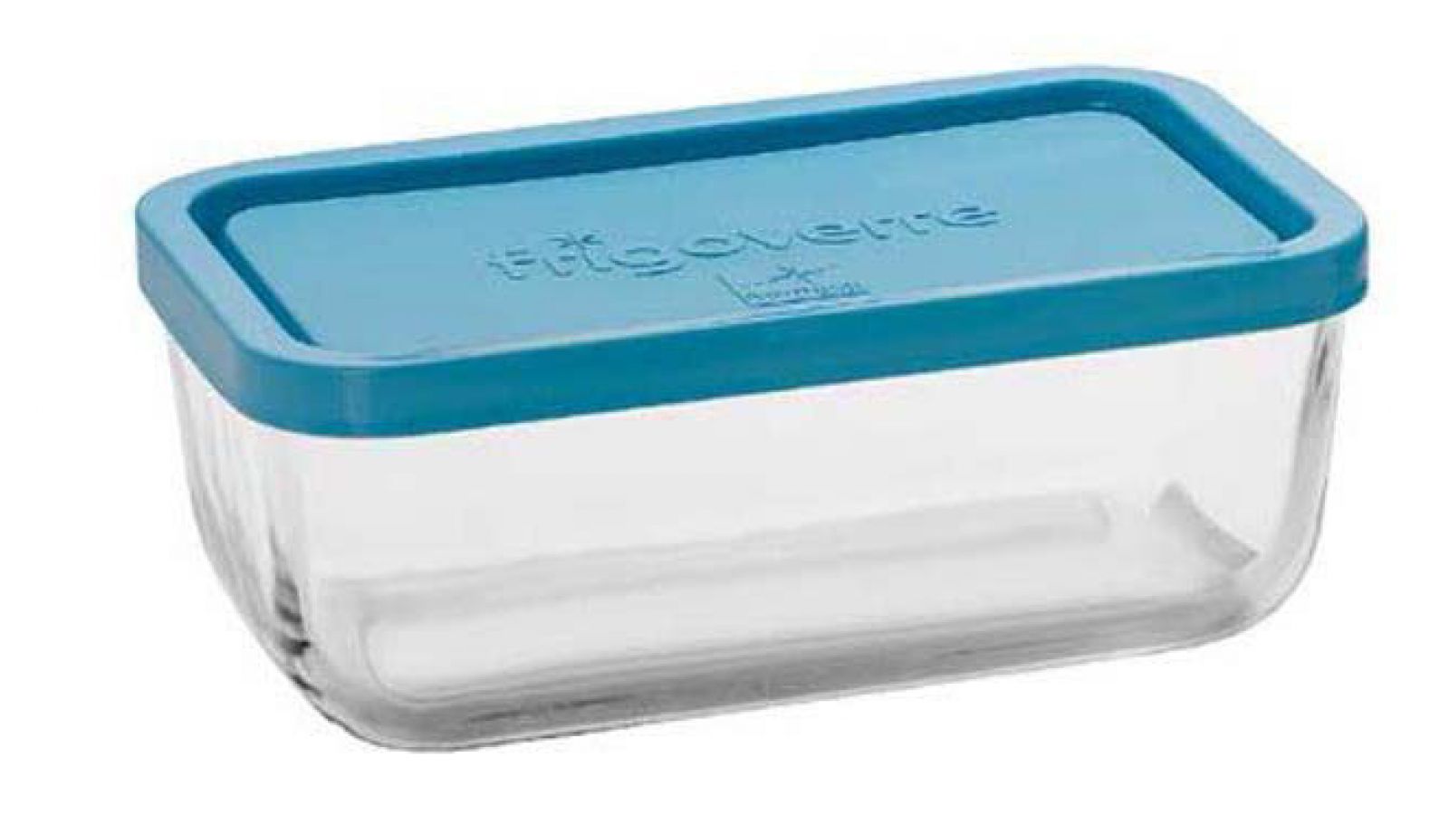 Bormioli rocco frigoverre, contenitore per alimenti 22x22 cm con coperchio  azzurro