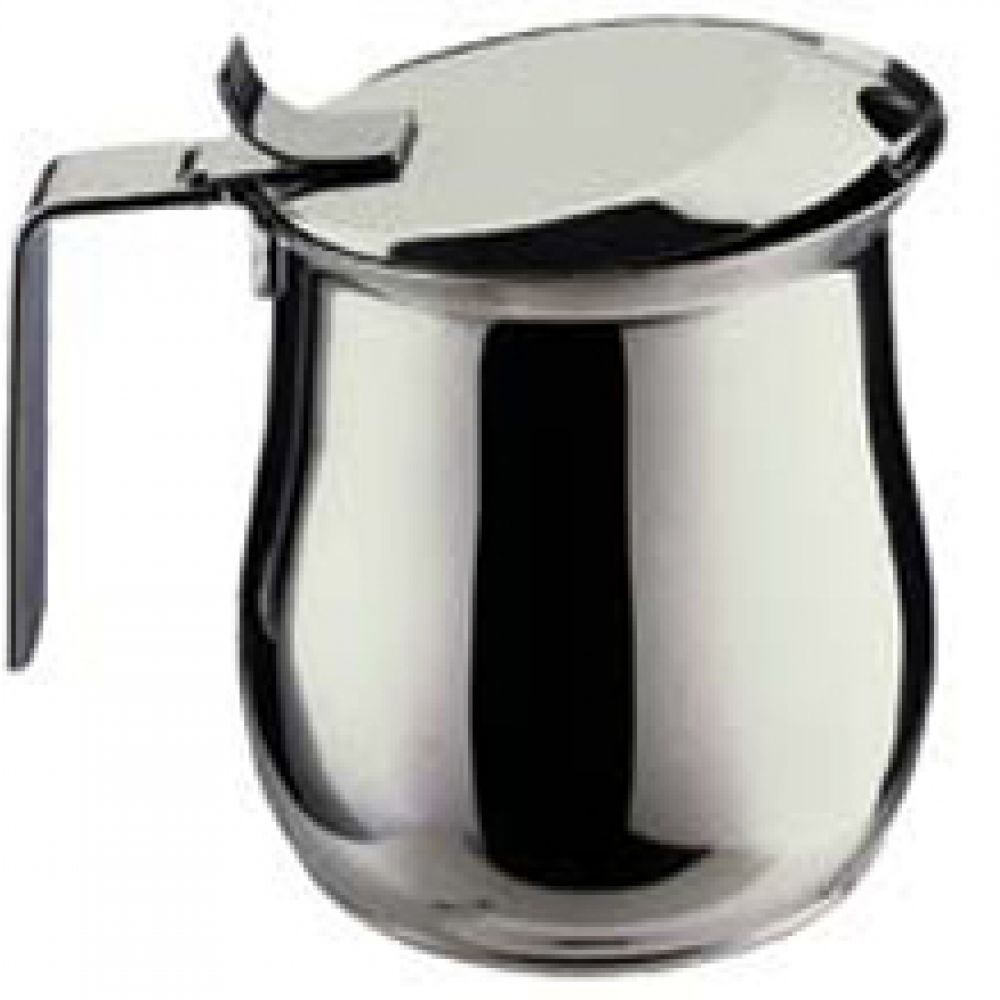 tazza da caffè e teiera con coperchio per Latte Art 350 ml/12 once Brocca per latte in acciaio inox con coperchio 